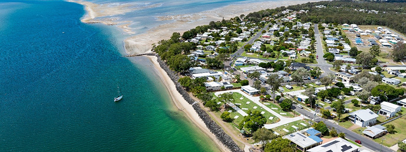 Fraser Coast aerial view