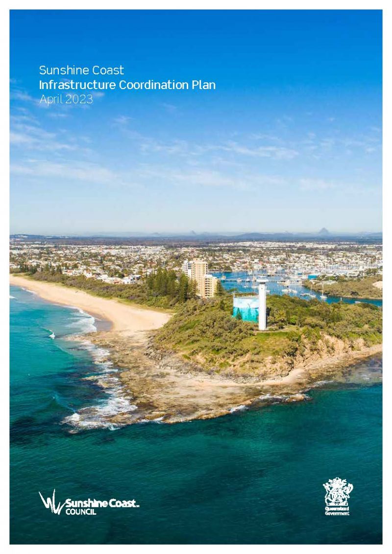 image of the cover of the Sunshine Coast Infrastructure Coordination Plan